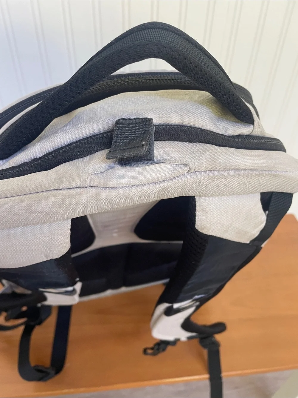 The North Face Borealis Backpack Light Gray & Black laptop sleeve